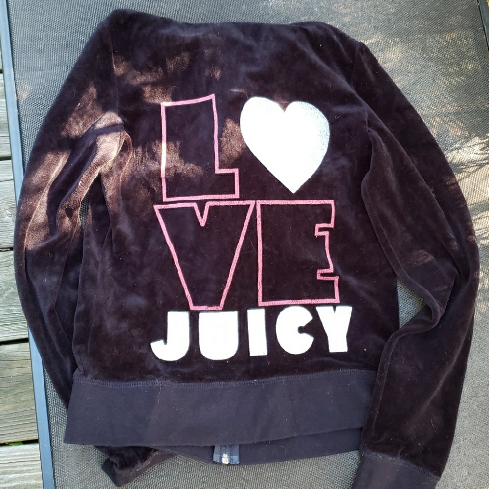 Juicy couture black zip hoodie s